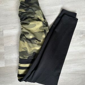 Bombshell Sportswear Camouflage and Black Leggings